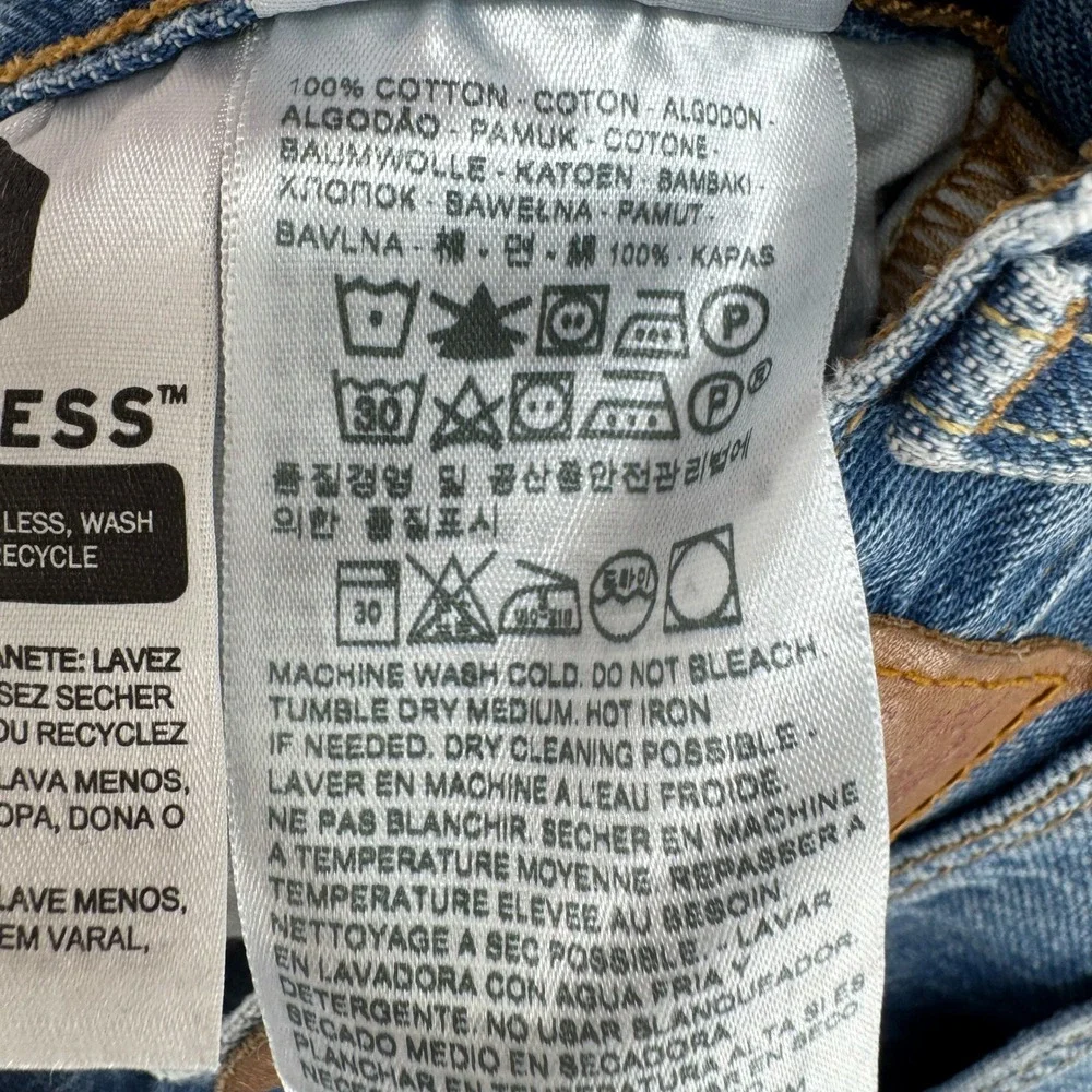 Levi's 501 Premium Denim Shorts Womens Size 25 Distressed High Rise Button Fly‎